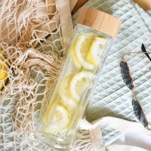 Tease Wellness - 3 in 1 Sustainable Glass and Bamboo Tea Tumbler